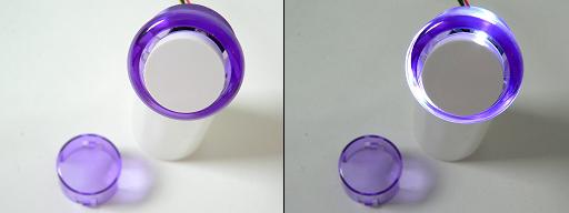 発光するのはフチのみ