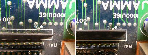 表面のカットがあった