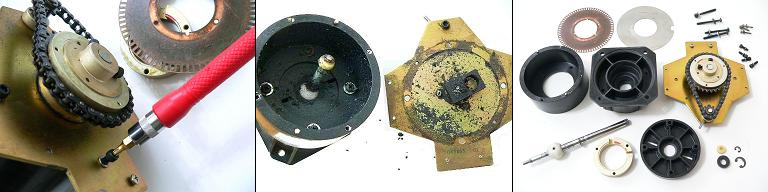 回転レバー分解