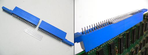 エッジコネクタ2連結で製作